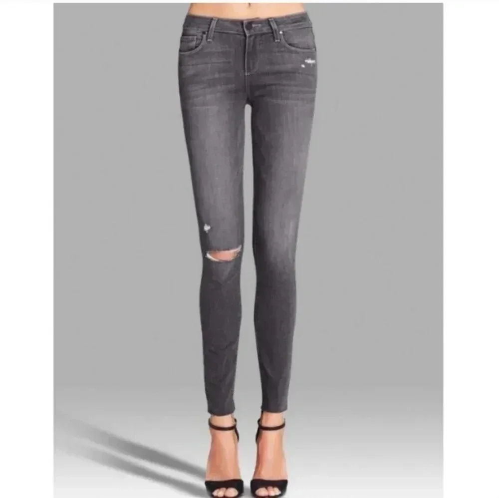 PAIGE | Verdugo Ankle Nila Destructed Raw Hem Jeans(26)